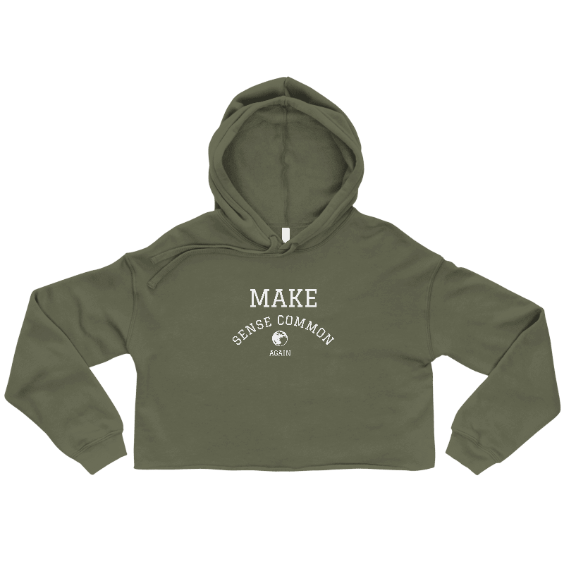 Cropped Hoodie: Make Sense Common Again