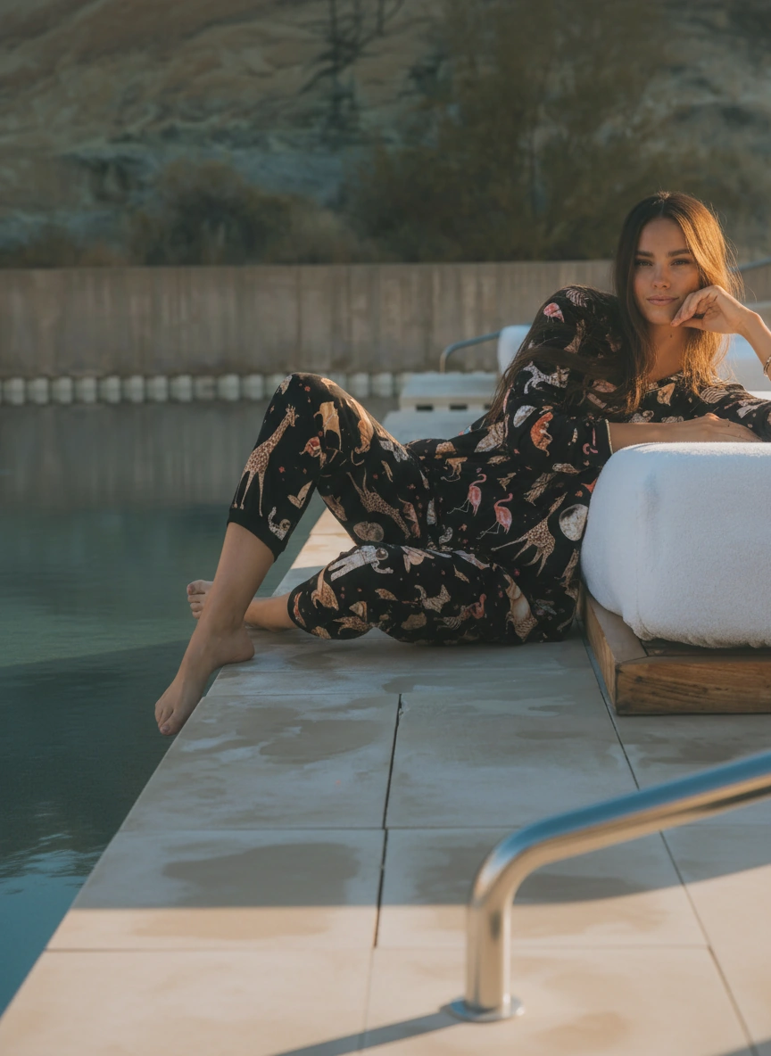 The Moonsuit, celestial animal print