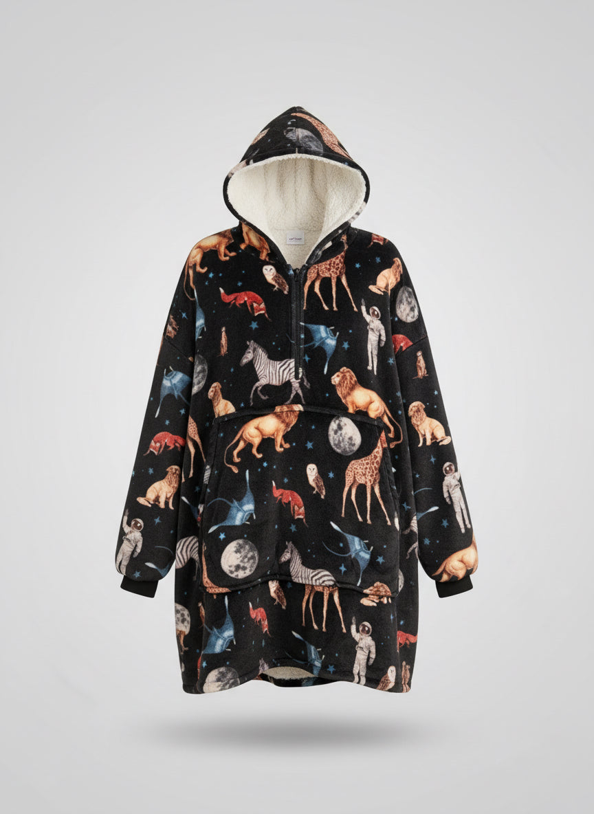 black wearable blanket ghost