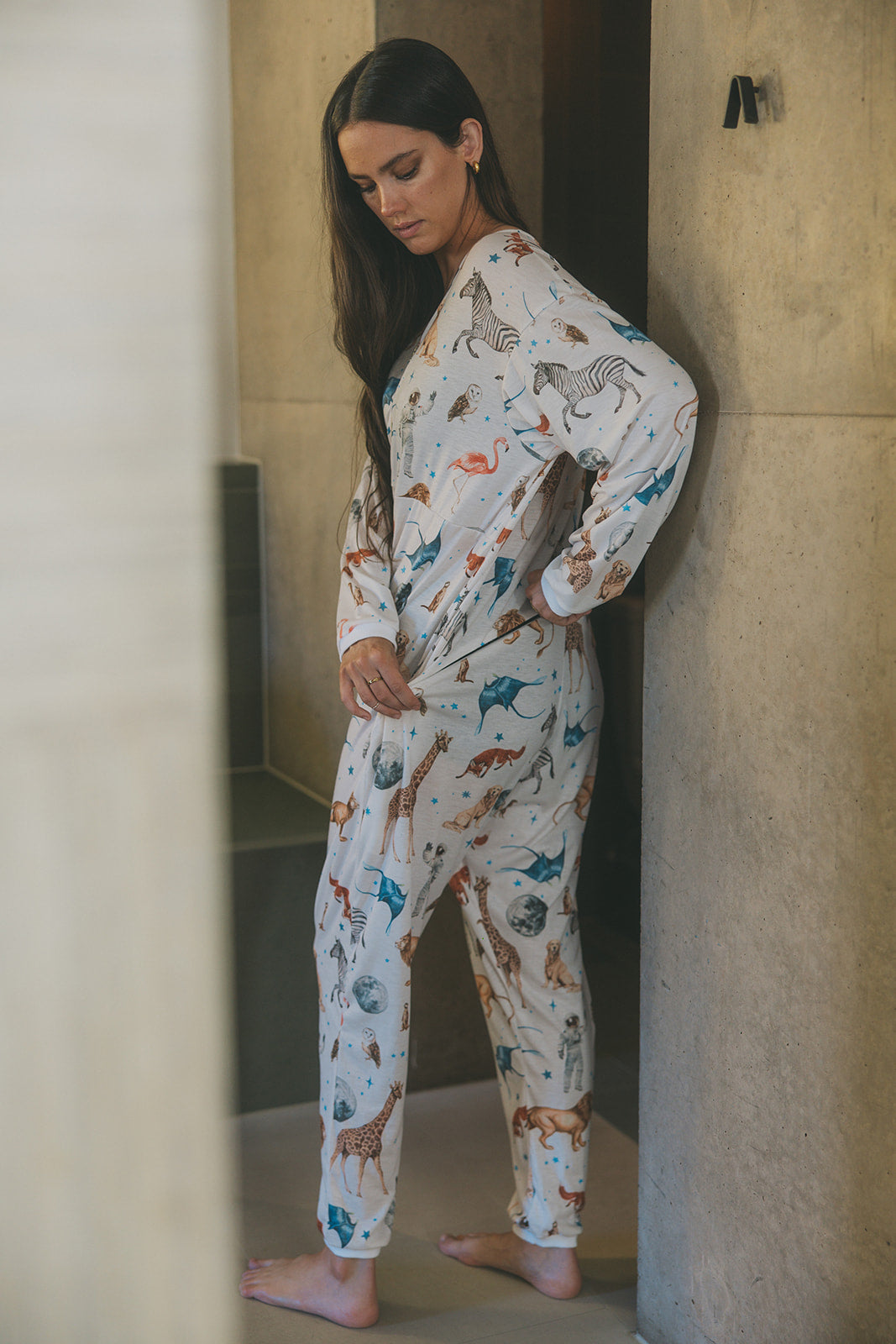 The Moonsuit, celestial animal print
