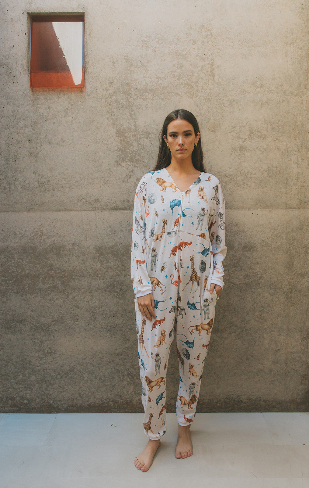 The Moonsuit, celestial animal print