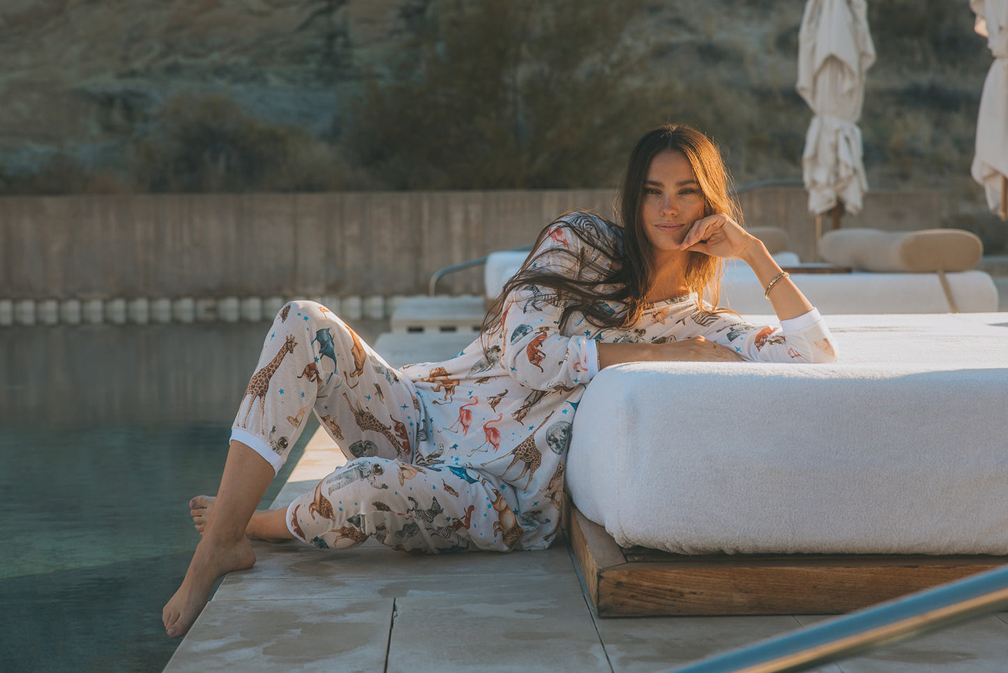 The Moonsuit, celestial animal print