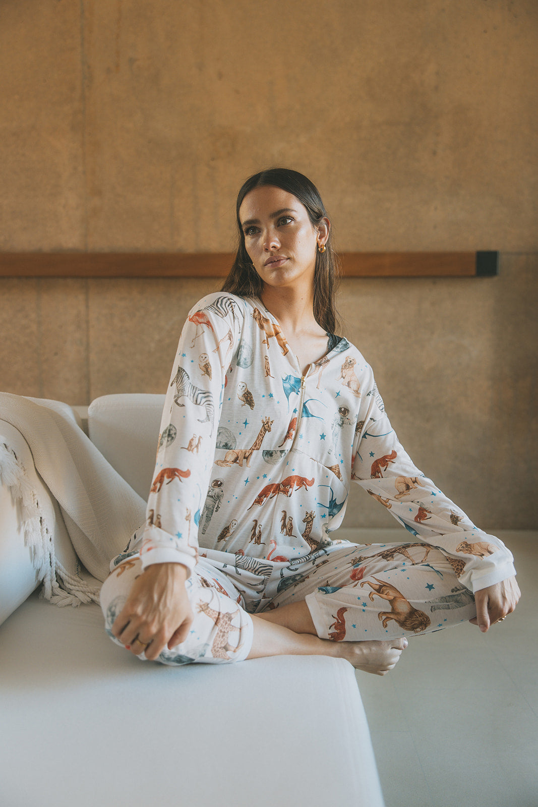 The Moonsuit, celestial animal print